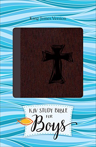 Imagen de archivo de KJV Study Bible for Boys Autumn Bark, Cross Design Duravella a la venta por GoldBooks