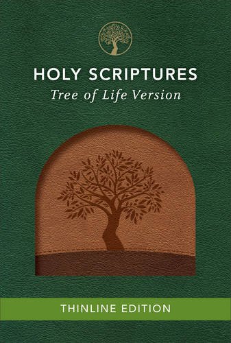 Imagen de archivo de TLV Thinline Bible, Holy Scriptures, Walnut/Brown, Tree Design Duravella a la venta por Baker Book House