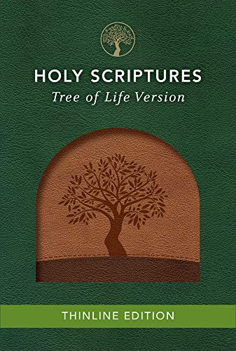 Stock image for TLV Thinline Bible, Holy Scriptures, Walnut/Brown, Tree Design Duravella for sale by Baker Book House