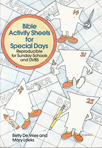 Imagen de archivo de Bible Activity Sheets for Special Days a la venta por Wonder Book