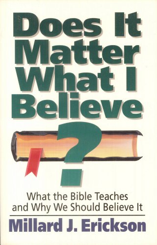 

Does It Matter What I Believe What the Bible Teaches and Why We Should Believe It