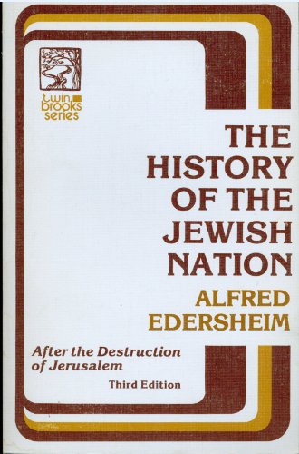 Beispielbild fr History of the Jewish Nation zum Verkauf von Better World Books