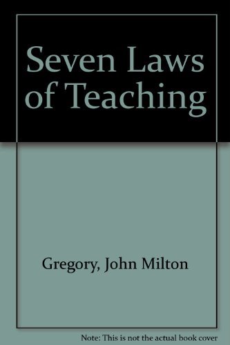 9780801036521: Seven Laws of Teaching