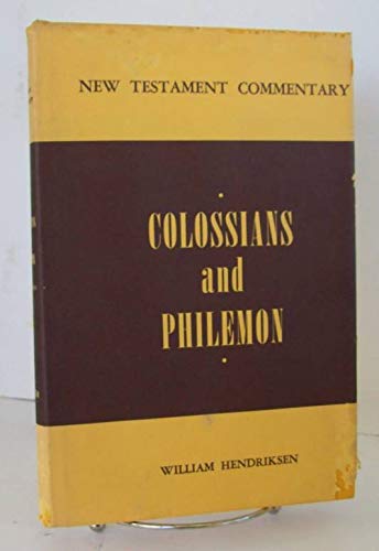 Beispielbild fr Epistles to Colossians and Philemon zum Verkauf von Better World Books: West