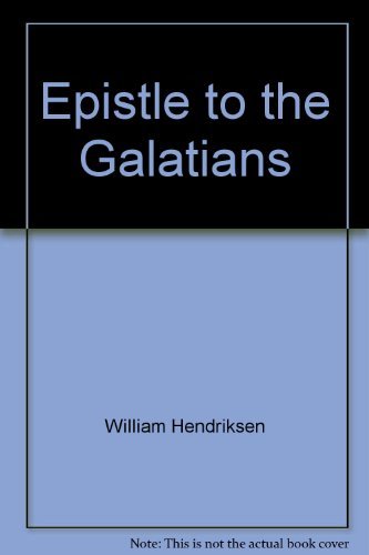 Stock image for Epistle to the Galatians for sale by HPB-Emerald