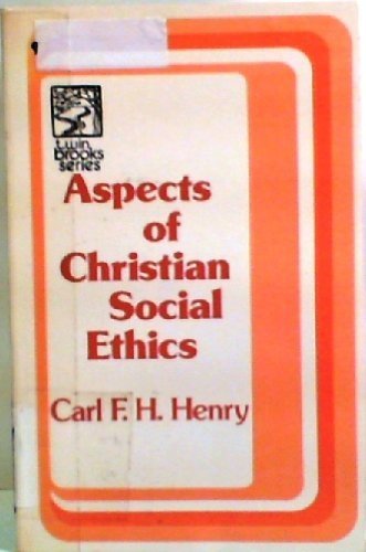 Stock image for Aspects of Christian social ethics (Twin brooks series) for sale by Open Books