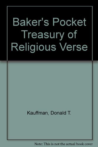 Baker's Pocket Treasury of Religious Verse (9780801054174) by Kauffman, Donald T.