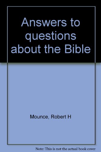 Imagen de archivo de Answers to Questions about the Bible a la venta por ThriftBooks-Reno