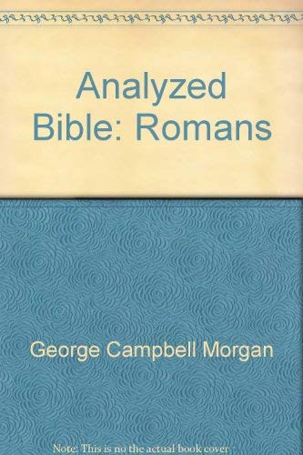 Stock image for Analyzed Bible Romans for sale by Isle of Books