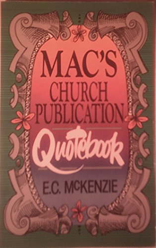 Beispielbild fr Mac's church publication quotebook zum Verkauf von Wonder Book