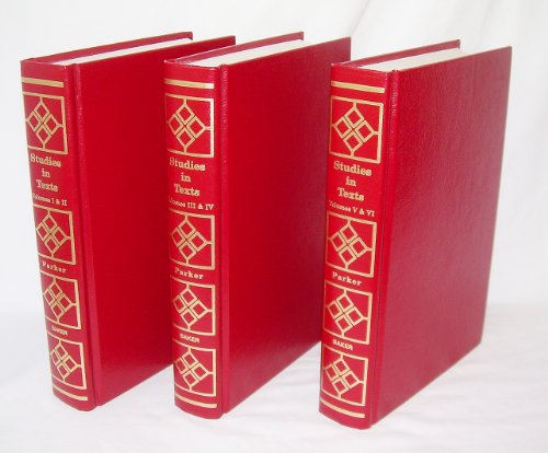 Stock image for Studies in Texts for sale by HPB-Red