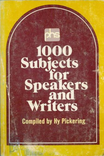 9780801069710: 1000 Subjects for Speakers and Writers