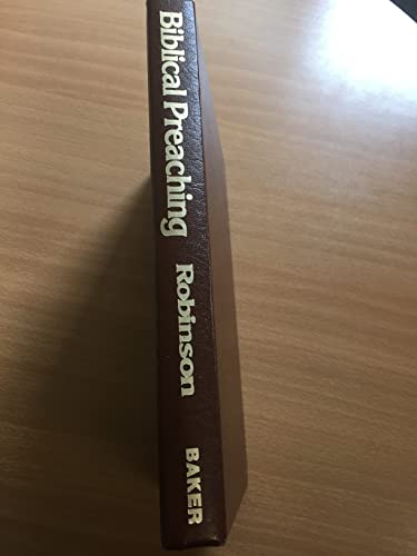 Beispielbild fr Biblical Preaching: The Development and Delivery of Expository Messages zum Verkauf von Orion Tech