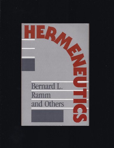 Imagen de archivo de Hermeneutics a la venta por Better World Books: West