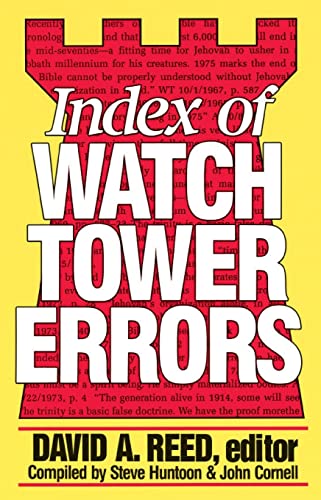 9780801077562: Index of Watchtower Errors 1879 to 1989