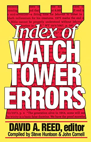 Stock image for Index of Watchtower Errors 1879 to 1989 for sale by ZBK Books