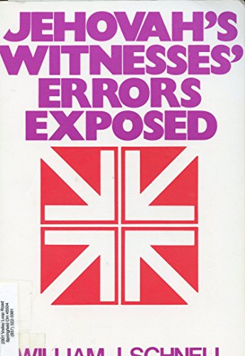 Imagen de archivo de Jehovah's Witnesses Error's Exposed a la venta por Jenson Books Inc