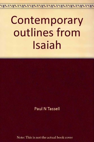 Beispielbild fr Contemporary Outlines From Isaiah zum Verkauf von Faith In Print