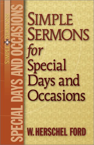 Beispielbild fr Simple Sermons for Special Days and Occasions zum Verkauf von Better World Books