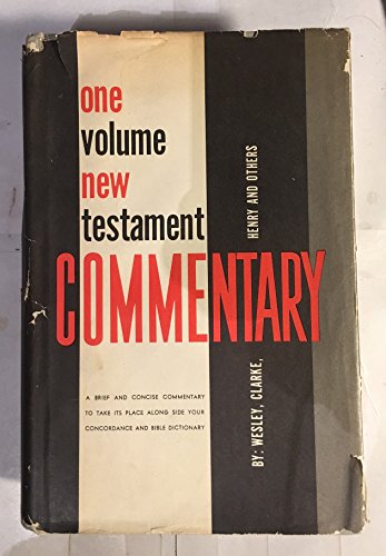 Beispielbild fr One Volume New Testament Commentary zum Verkauf von Neil Shillington: Bookdealer/Booksearch