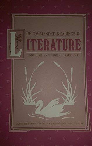 Imagen de archivo de Recommended Readings in Literature Kindergarten Through Grade Eight, 1986 a la venta por Better World Books