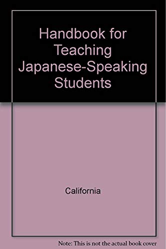 Beispielbild fr Handbook for Teaching Japanese-Speaking Students zum Verkauf von Better World Books
