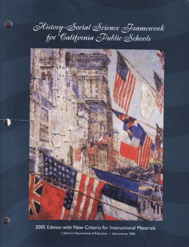 Imagen de archivo de History-Social Science Framework for California Public Schools: Kindergarten Through Grade Twelve a la venta por Ergodebooks