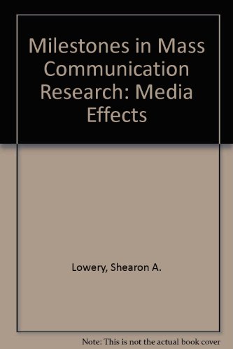 Beispielbild fr Milestones in Mass Communication Research: Media Effects zum Verkauf von Phatpocket Limited