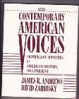 Imagen de archivo de Contemporary American Voices : Significant Speeches in American History, 1945-Present a la venta por Better World Books