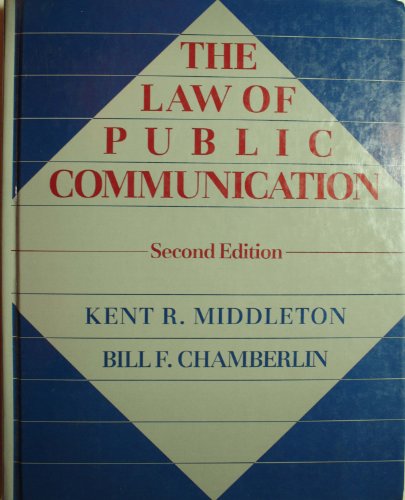 Beispielbild fr Law of Public Communication zum Verkauf von Better World Books