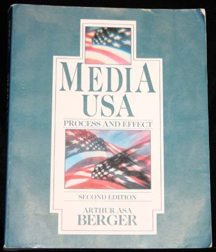 Stock image for Media USA: Process and Effect, Second (2nd) Edition, with Instructor's Manual for sale by UHR Books