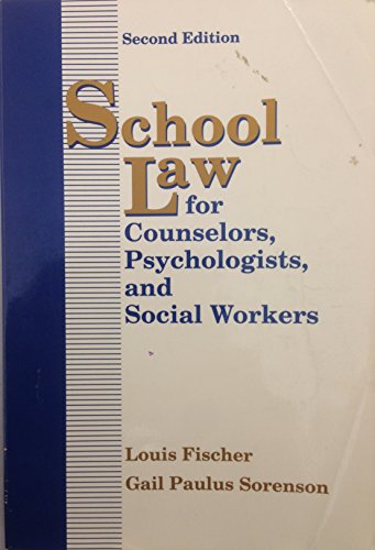 Imagen de archivo de School Law for Counselors, Psychologists and Social Workers a la venta por Ergodebooks