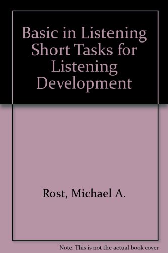 Imagen de archivo de Basic in Listening Short Tasks for Listening Development a la venta por HPB-Red