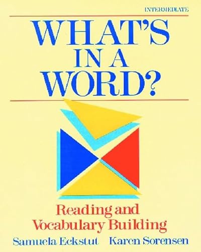 Beispielbild fr What's in a Word? : Reading and Vocabulary Building zum Verkauf von Better World Books