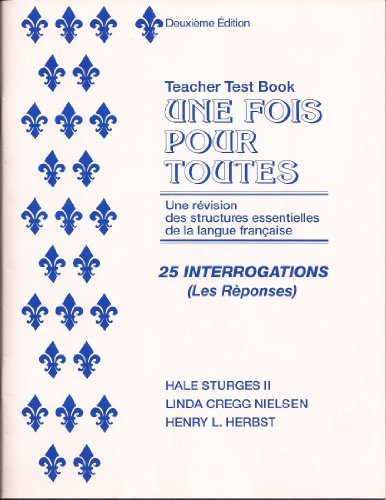 Stock image for Une Fois Pour Toutes (English and French Edition) for sale by -OnTimeBooks-