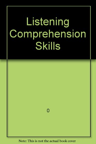 Imagen de archivo de Listening Comprehension Skills a la venta por Better World Books