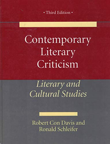 Stock image for Contemporary Literary Criticism : Literary and Cultural Studies for sale by Better World Books