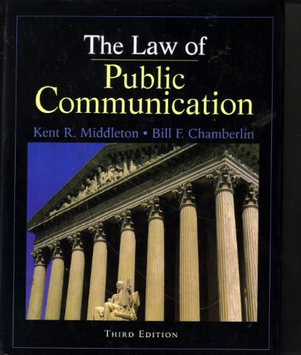 Stock image for The Law of Public Communication for sale by HPB-Red