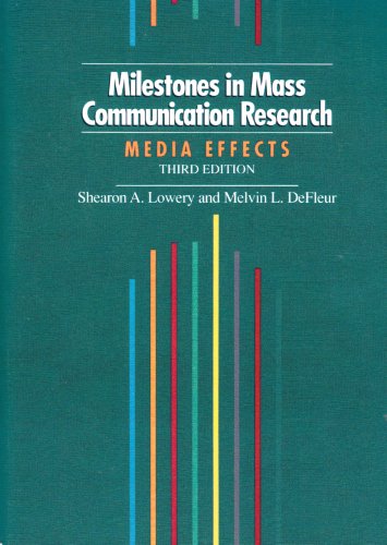 9780801314377: Milestones in Mass Communication Research (3rd Edition)