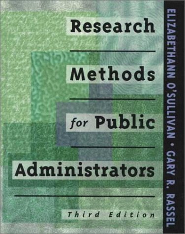 Beispielbild fr Research Methods for Public Administrators (3rd Edition) zum Verkauf von SecondSale
