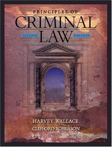 Beispielbild fr Principles of Criminal Law (2nd Edition) zum Verkauf von Red's Corner LLC