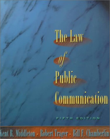 Stock image for The Law of Public Communication: 5th Edition for sale by a2zbooks