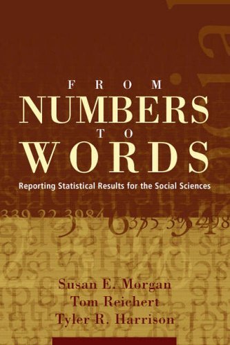 Stock image for From Numbers to Words: Reporting Statistical Results for the Social Sciences for sale by Wonder Book
