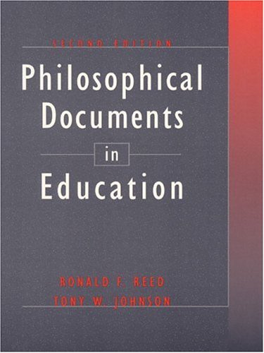 Beispielbild fr Philosophical Documents in Education (2nd Edition) zum Verkauf von Wonder Book