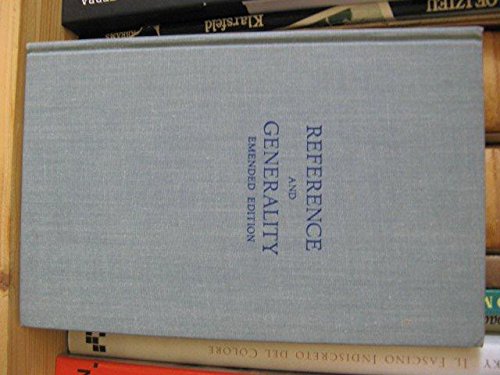 Beispielbild fr Reference and Generality: An Examination of Some Medieval and Modern Theories zum Verkauf von Better World Books