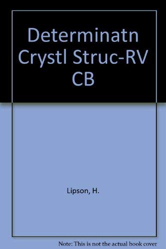 9780801402760: Determination of Crystal Structure