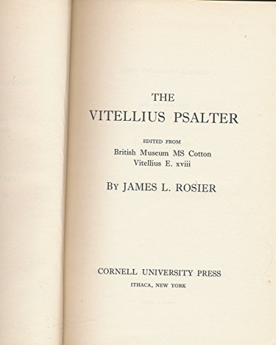 9780801403637: The Vitellius Psalter