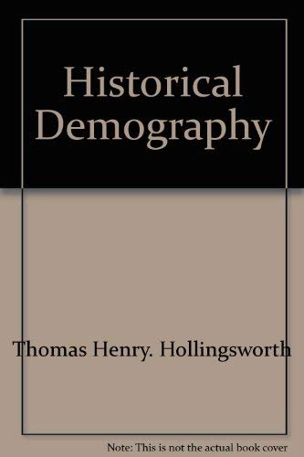 Stock image for Historical demography, (The Sources of history: studies in the uses of historical evidence) for sale by WeSavings LLC