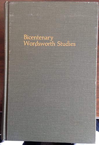 Stock image for Bicentenary Wordsworth studies in memory of John Alban Finch for sale by HPB-Red