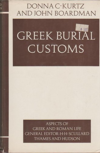 Stock image for Greek Burial Customs for sale by Better World Books